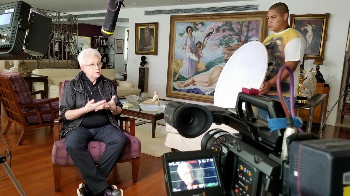 Gravação de entrevista em produção audiovisual